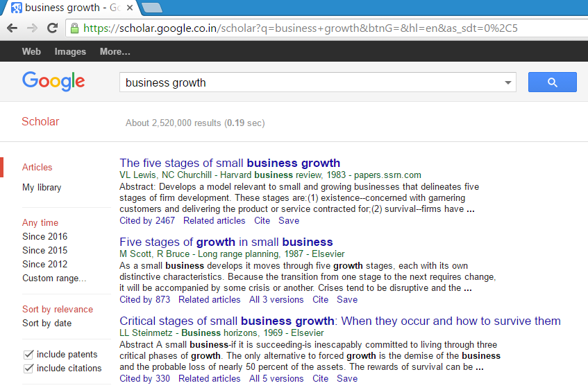 Google Scholar For Business