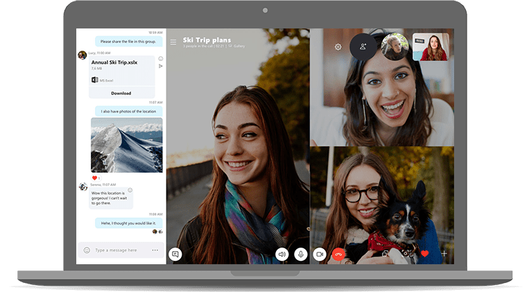 Skype - Free software for online meeting